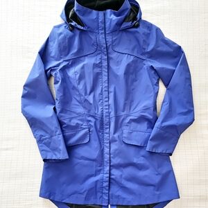 Lole Electric Blue Waterproof Trench Coat